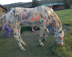 The Kids Love Painting Horses At Teepee Night