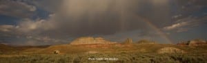 Rainbow Over The Badlands - Dubois, Wyoming's Back Yard